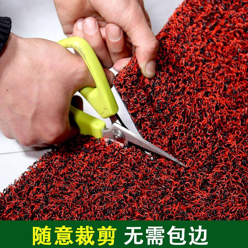 pvc拉地毯加厚车脚垫商用酒PIO店商底场门口迎丝宾钉丝圈防滑地汽