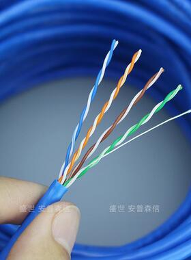 全铜工程五类网超线家用蓝色路长由器脑网络无品牌/线cat电5网线