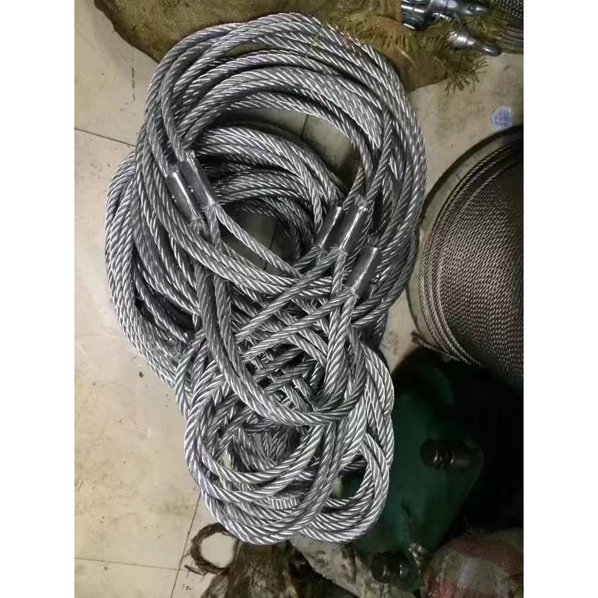 编制钢丝绳编扣钢丝绳绳套钢丝绳任意长度吊具手工编插钢丝绳压制
