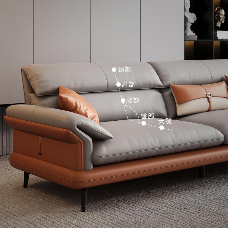 老板公沙发意式室轻茶奢高办档洽OWH谈会客接待沙发几组合套装三