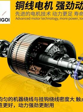 6寸1电7孔动干磨机汽车原无子灰腻子吸尘磨机打电IEY动尘六寸干磨