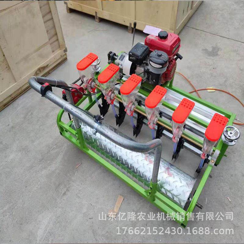 汽韭菜芹菜油柴播种蔬机手推式菜精播机桔梗胡13963752点播机