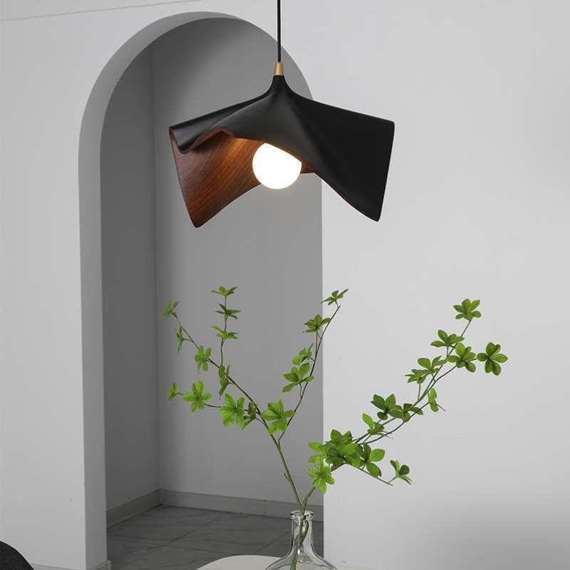 日式餐厅吊QUF灯设师室创意餐桌计复古民宿灯现代简约卧书床房头