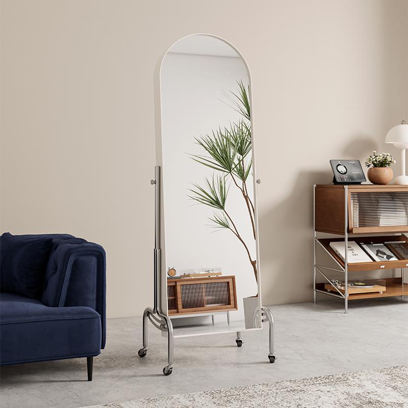 之亿可移动穿衣镜众家旋用落地可镜杂志ltao8318架置物书架卧室调