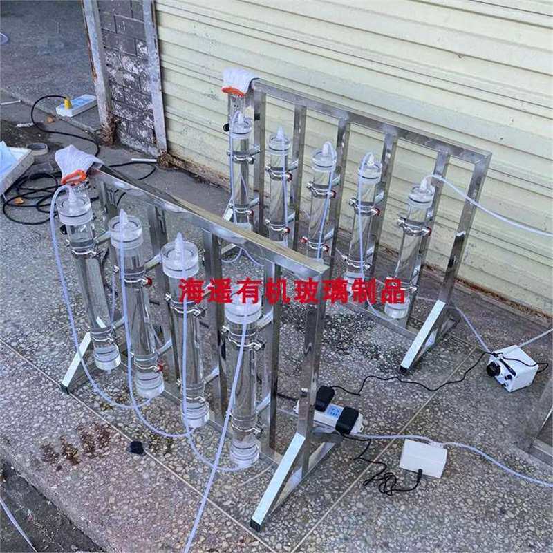 透明有机玻璃离子交换柱亚克力树脂混床柱阴阳离子交换柱层析柱