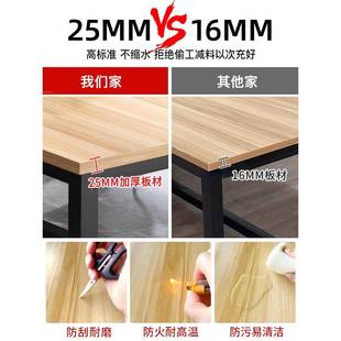 9P1E工作台厚双层桌快递打包无品牌 桌工厂会桌子加议桌流水线车