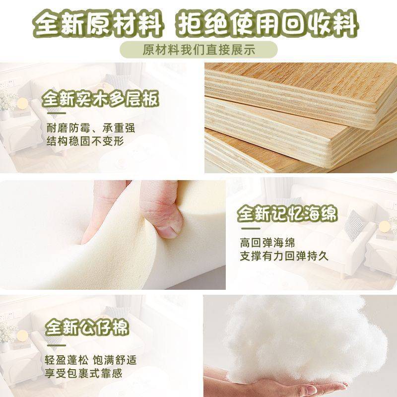 两用多功能猫抓皮沙发沙发床客厅出租房小户型简约现代可折叠沙发