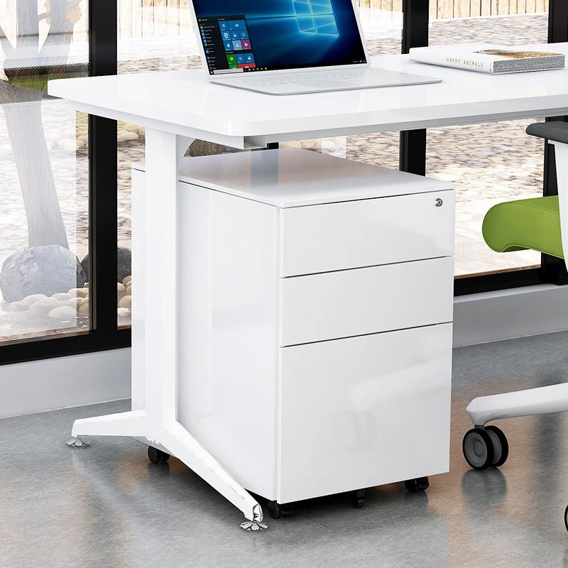 办公活动文件储柜铁皮柜矮带柜桌下三QLZ柜抽密码锁抽屉物柜锁小