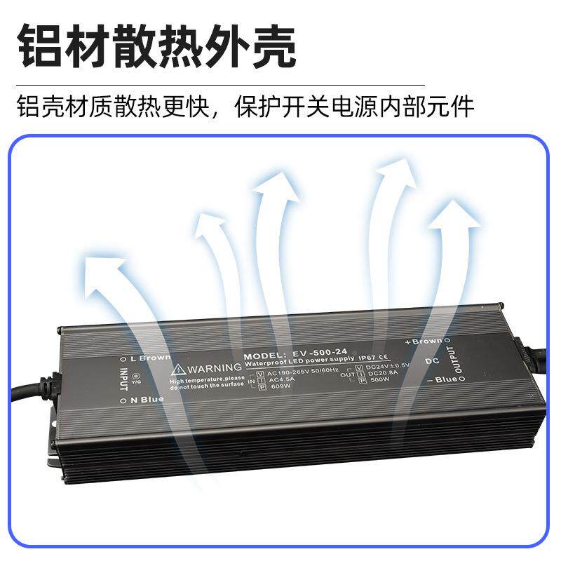 24V4超8V50WPJ0wLED开关电源薄外亮化工业电广告灯箱防源水电户源