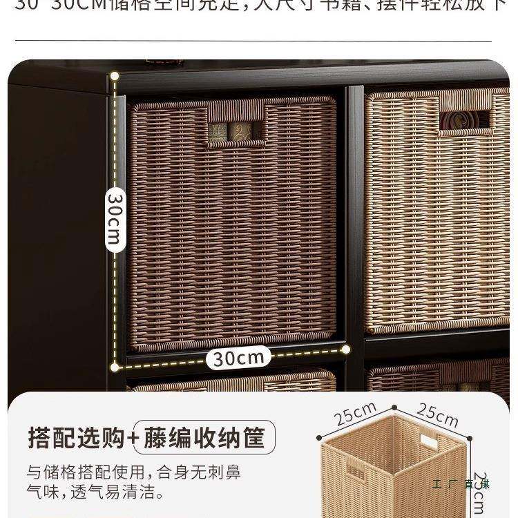 实架木格子柜书落地置物架LHS简易书客厅体靠墙自一由柜组合收纳