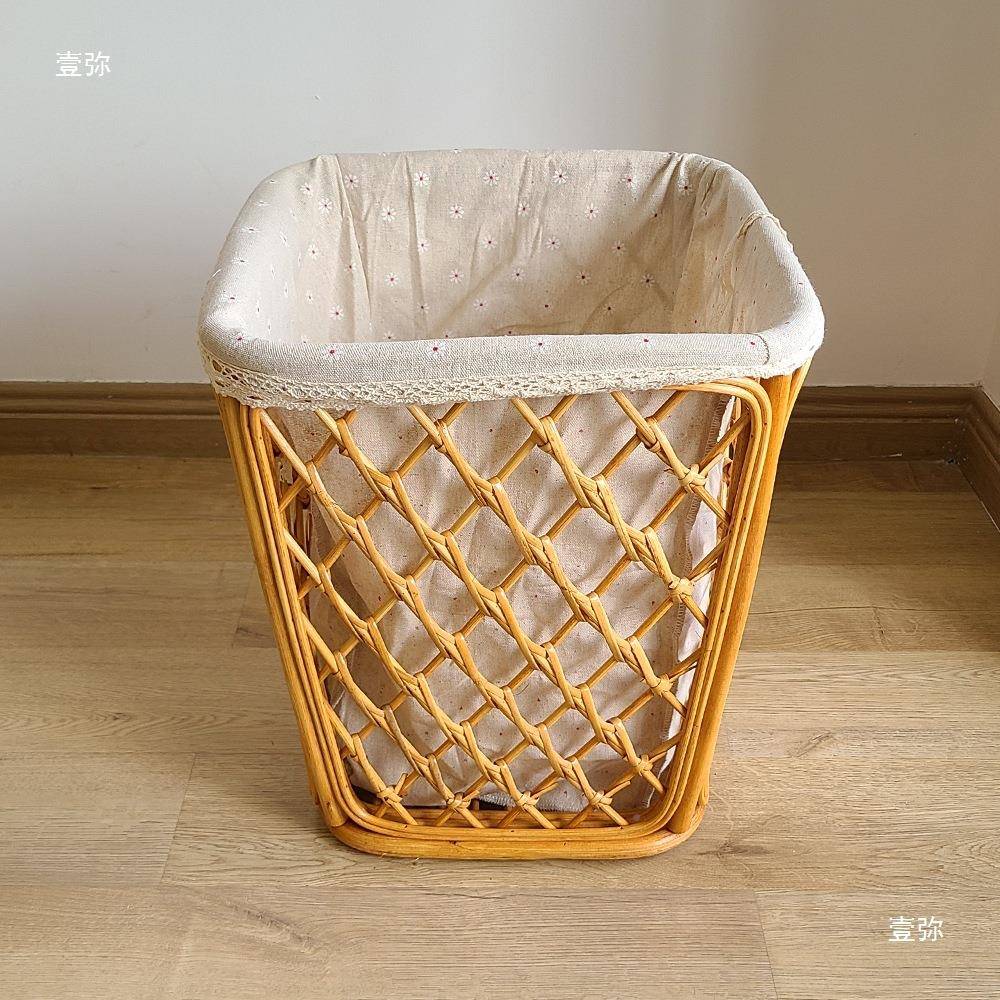藤篮衣藤编收厅纳篮布艺藤编整理箱56614家居酒店篮餐家庭毛脏巾