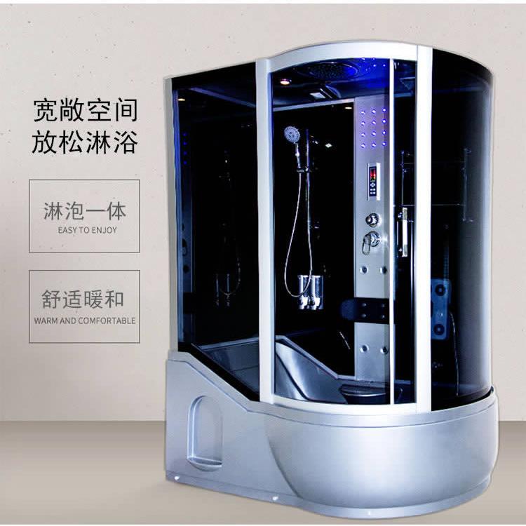 带浴缸房整体淋浴一体式浴浴房泡澡淋浴缸-1隔断一体式家用房