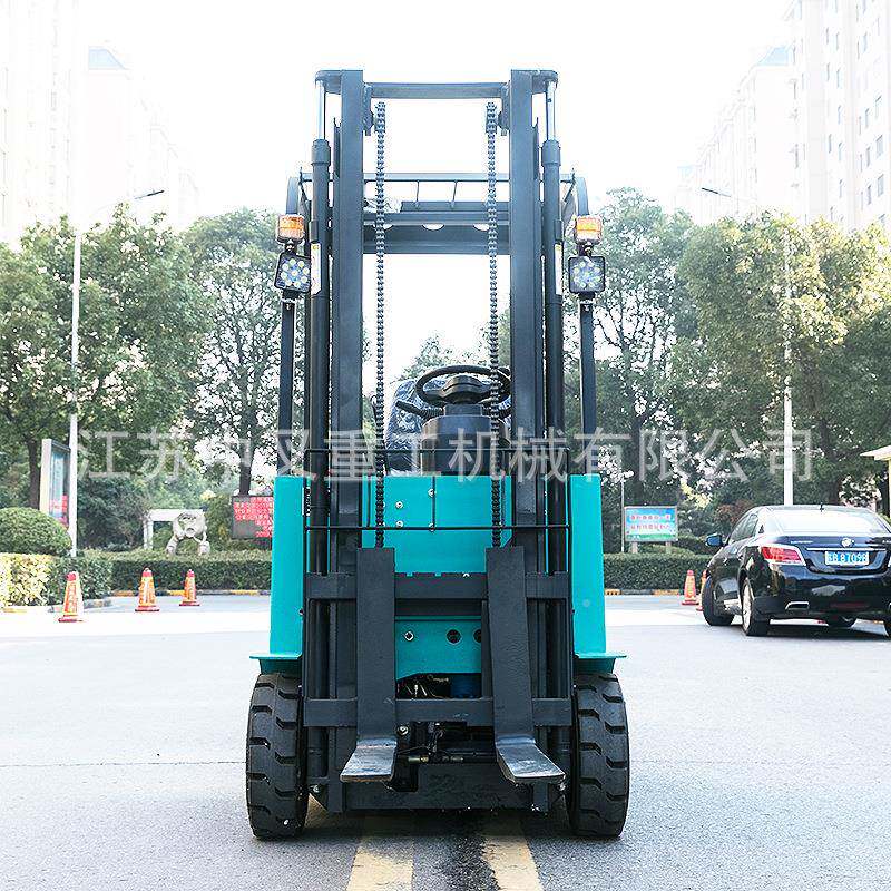 PD便携型四轮电动车1吨动座驾式多走向堆高叉车平衡20190313搬运