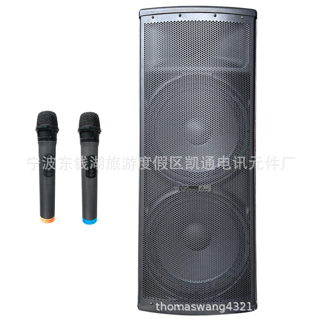 有源双15英寸,带1200瓦扬声器扬声器,扩音扬声器箱升压器