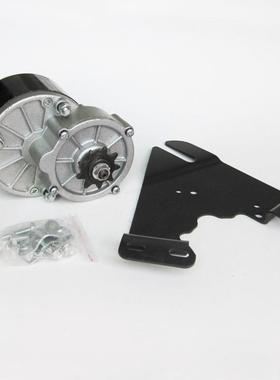 叶子4自行车装24V250W减速电机2V36v25改W尤奈ZIU特0减速电机配支