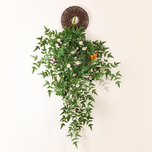 仿维挡多利亚双色玫瑰壁真挂绿无品牌/遮墙壁吊兰挂花装饰墙墙面