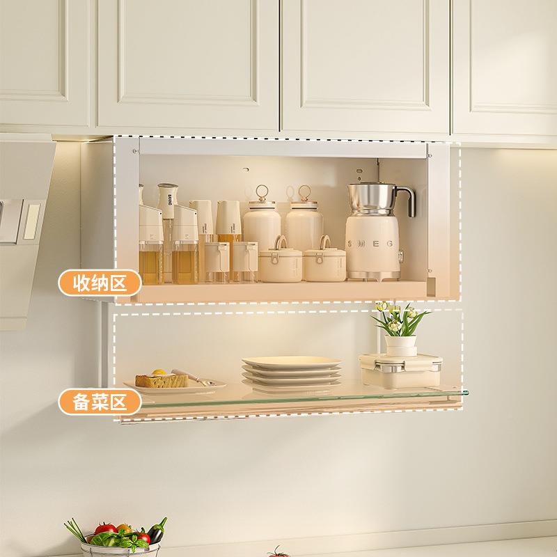 W&架厨房GCT吊柜下置物方壁挂式墙壁柜下盘调味品备菜橱柜收纳调