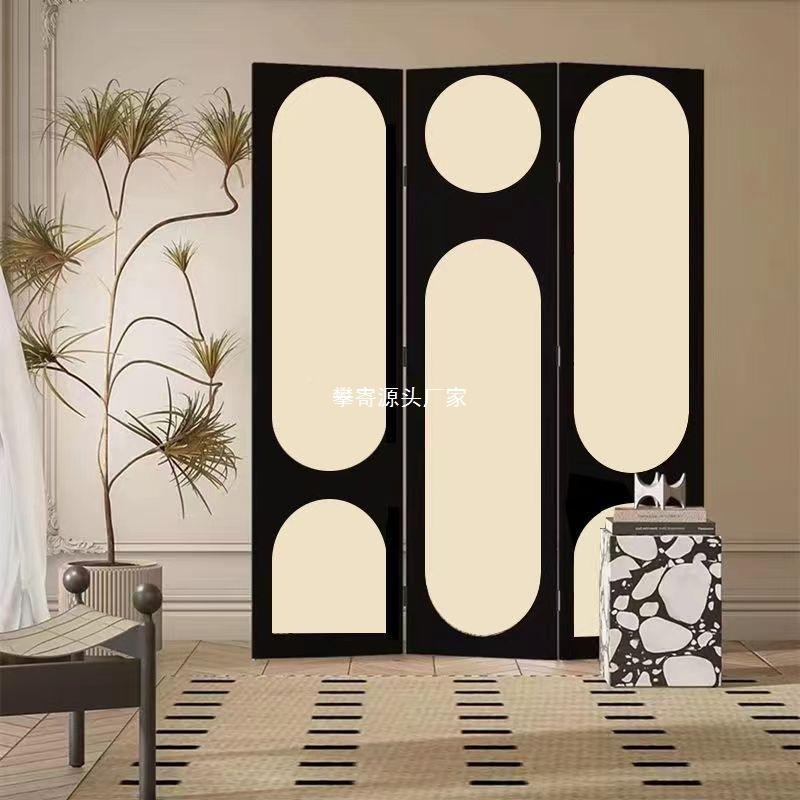 法屏风AKE隔断客厅折叠动直播间背景饰卧室遮挡家用装式房间移遮