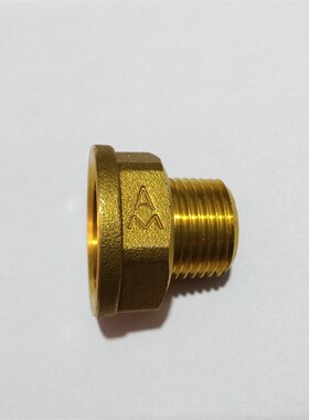 埃美柯变径接头7303黄铜壁挂炉异径内外丝接头DN20*15加厚4变6