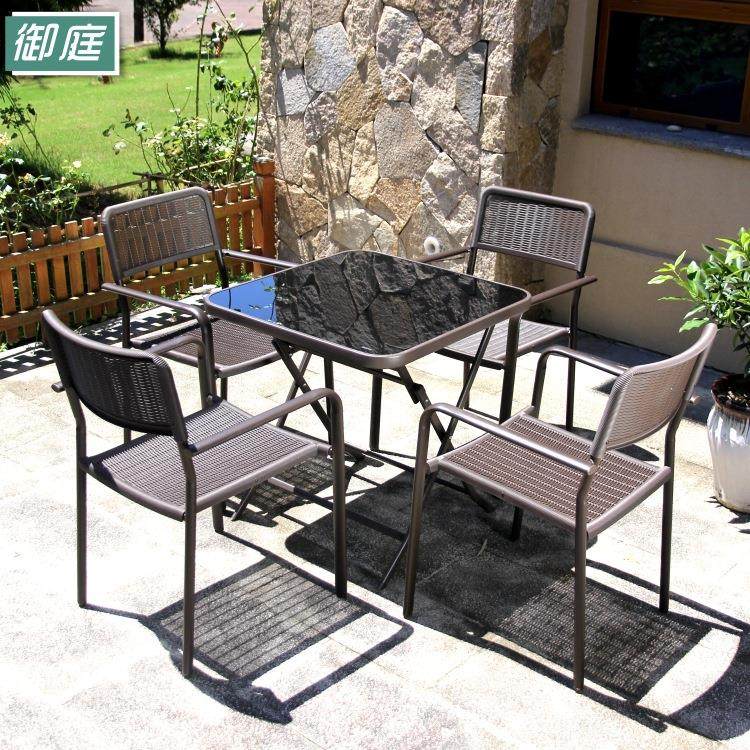 户外别墅庭院花园阳台桌椅休闲露台仿藤椅塑木桌组合室外编藤桌椅,商业/办公家具,商用藤编家具,淘宝优惠券,粉丝福利购,淘宝优惠卷