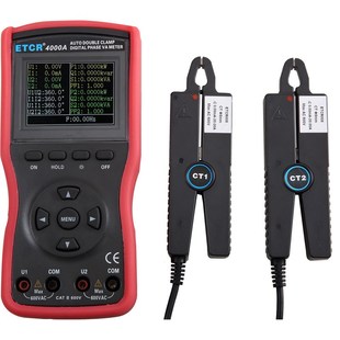 连接电脑 ETCR4000A智能型双钳数字相位伏安表 彩屏 广州铱泰
