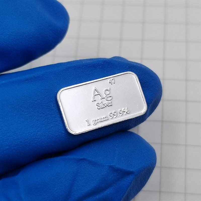 1g银条   镜面抛光金属银  贵金属 Ag99.9%