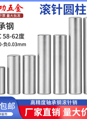 轴承钢滚针圆柱销定位销实心销子固定销钉m2m3m4m5m6m8m10m12mm
