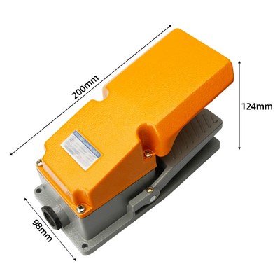 LT4脚踏开关 脚踩式220V380V自复位银点机床脚踩开关踏板TFS-402