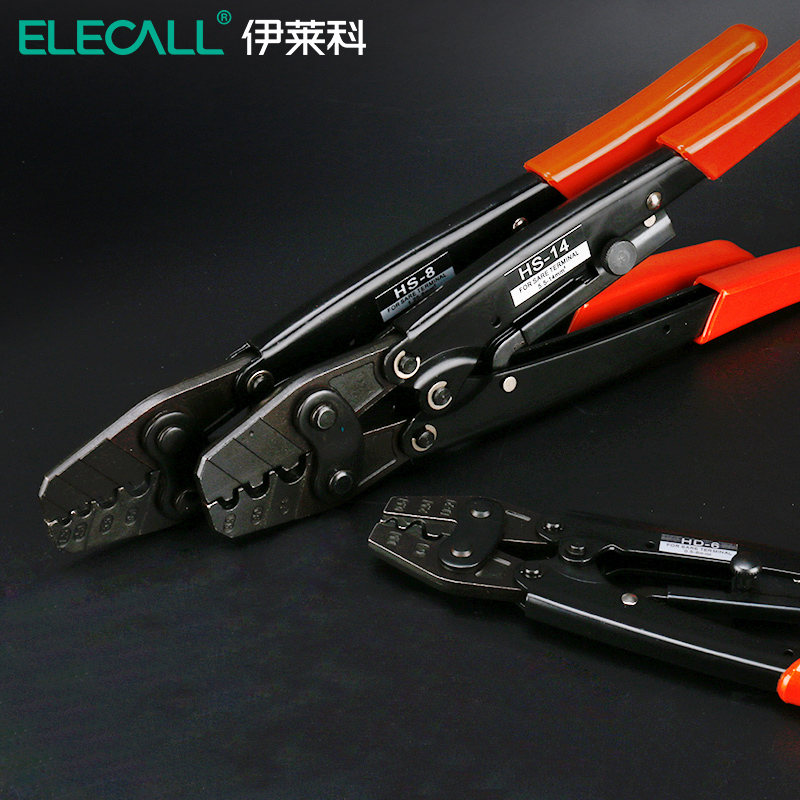 伊莱科 压线钳HD-6L电缆压接钳0.5-6mm?省力冷压钳冷压钳端子钳
