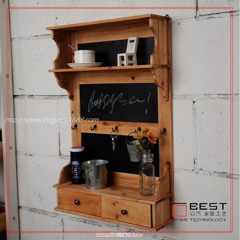 厂家za用kka风黑SBE板收实纳柜纳木壁挂架多途收柜美式乡村,收纳整理,书桌收纳置物架,淘宝优惠券,粉丝福利购,淘宝优惠卷