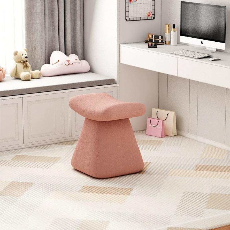 妆卧梳室化妆凳子奶油帽间房间衣椅椅子圆子沙发网红POG子简约异