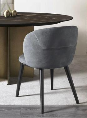 意式极餐椅轻奢A171简约布艺书桌椅子设创意化计妆简师椅单人靠背