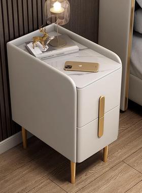 迷床头柜简约现代家用卧小型全实轻木智能奢室小户型极89301窄你