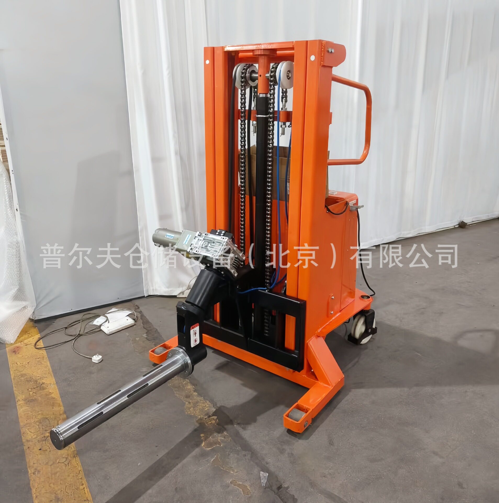 普尔夫电动气胀轴车旋转接料