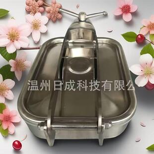 家直供锈卫生级不料钢投口方形人孔盖常压厂快开人QWI孔矩形下人
