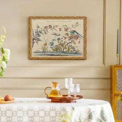 鸟语花香欧式厅客式玄关装饰画法古挂复画ITY壁炉书房卧室壁画