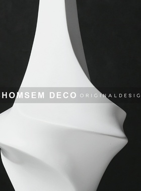 简约软装饰品螺旋艺术摆件x样板房间售楼处家居客厅玄关摆设品