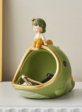 入户玄关钥匙收纳摆件简w约客厅电视柜装饰品摆设乔迁礼物