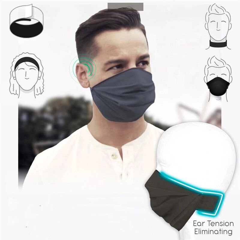 新款4合一口罩EasySnap 4 in 1 Face Cover 多变头带手环口罩项圈