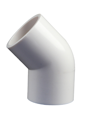 PVC给水管45度弯头 直弯 上水管配件20 25 32 40 50 63 75 90 110