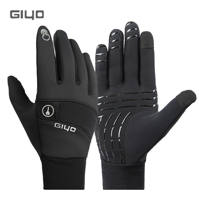 GIYO秋冬季加绒长指手套