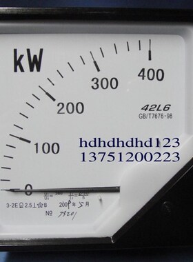 浙江中达42L6三相功率表 KW MW 380 120*120 全规格功率表