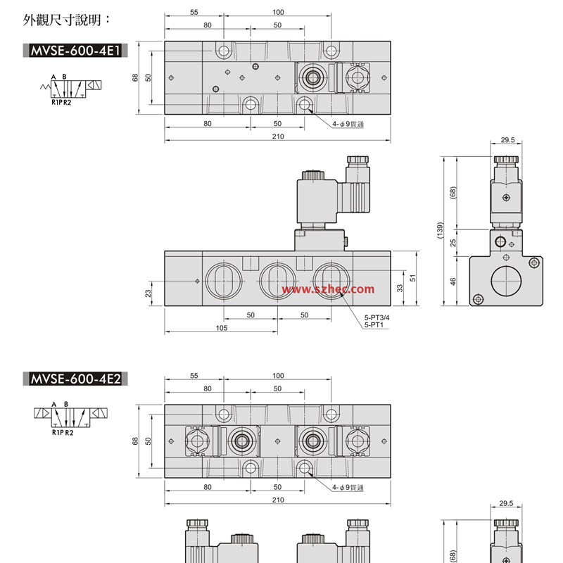 MINDMAN台湾金器电磁阀 MVSE-600-4E1-20A .