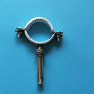 201不锈钢拉爆管码包胶管卡包胶管卡管码吊码PVC管码管夹拉爆吊码