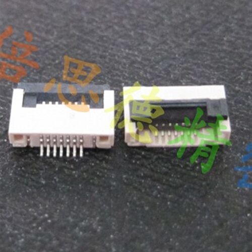1盘2K装 0.5mm-7P 下接翻盖式 FFC/FPC扁平电缆插座 软排线插座