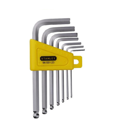 STANLEY/史丹利工具7件套公制短柄球头内六角扳手STMT94551-8-23