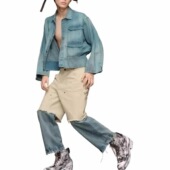 Maison 饰夹克 口袋装 Margiela马吉拉男装 奢潮水洗牛仔外套男士