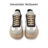 女士拼色系带厚底运动休闲鞋 ALEXANDER MCQUEEN麦昆小白鞋