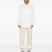 Margiela马吉拉 休闲宽松长袖 衬衫 Maison 男条纹拼接衫 衣