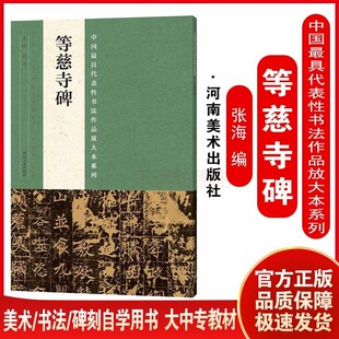 中国z具代表性书法作品放大本系列：等慈寺碑 张海 河南美术出版社 9787540134877